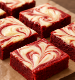 Red Velvet Cream Cheese Lactation Brownie Slab