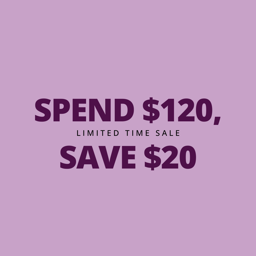 Spend $120, Save $20