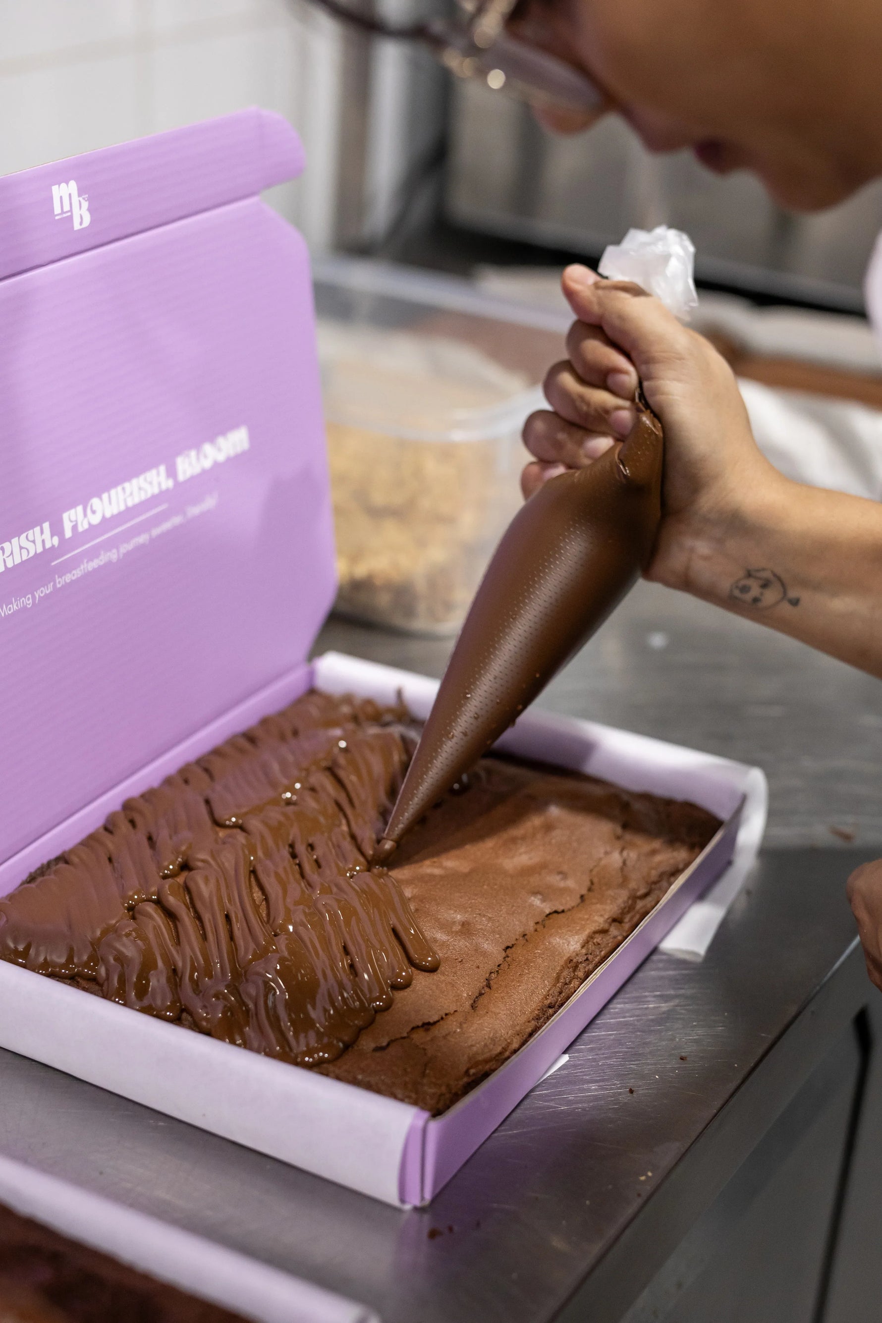 Dairy Free Lactation Brownie Slab - Milk and Bloom